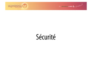 Sécurité
 