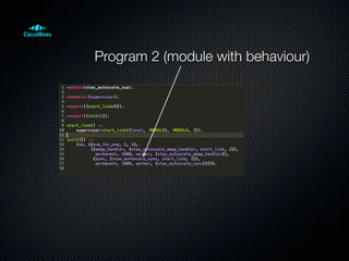 Program 2 (module with behaviour)
 