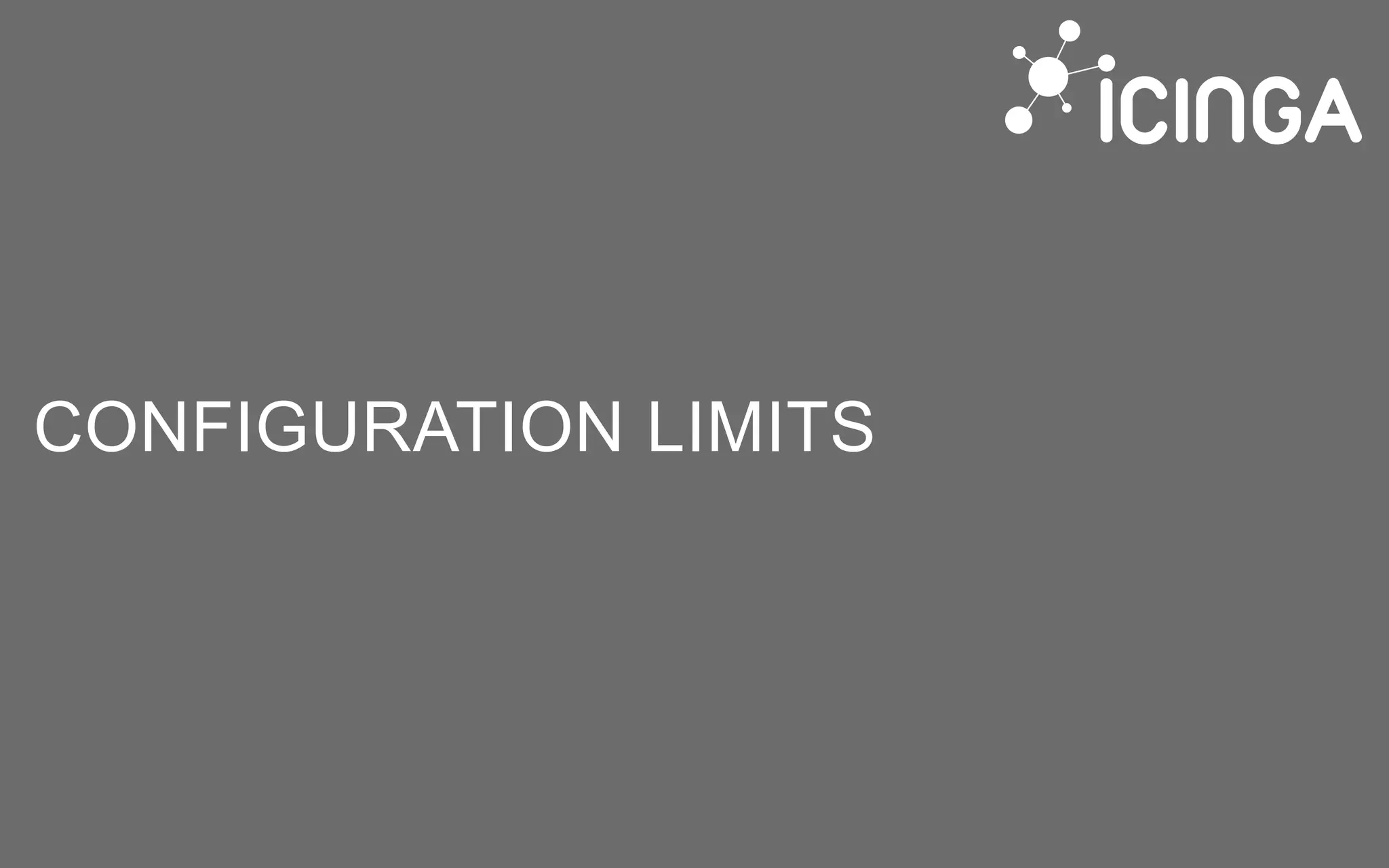 CONFIGURATION LIMITS
 