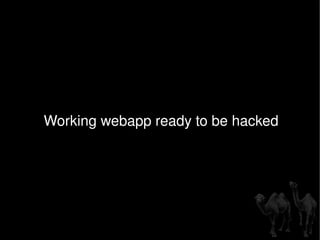 Working webapp ready to be hacked 