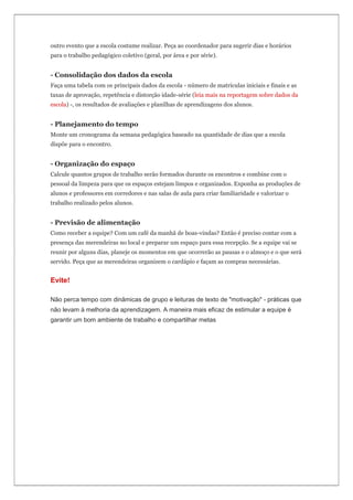 Os desafios do coordenador pedagógico