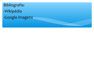 Bibliografia:
-Wikipédia
-Google imagens
 