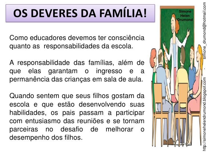 Os deveres da família por simone helen drumond