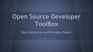 Os dev tool box | PPT