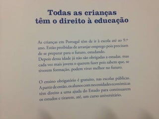 Os direitos as crianças   luiísa ducla soares