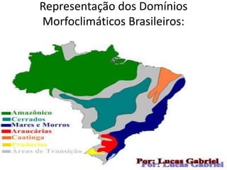 Representação dos Domínios
Morfoclimáticos Brasileiros:
 