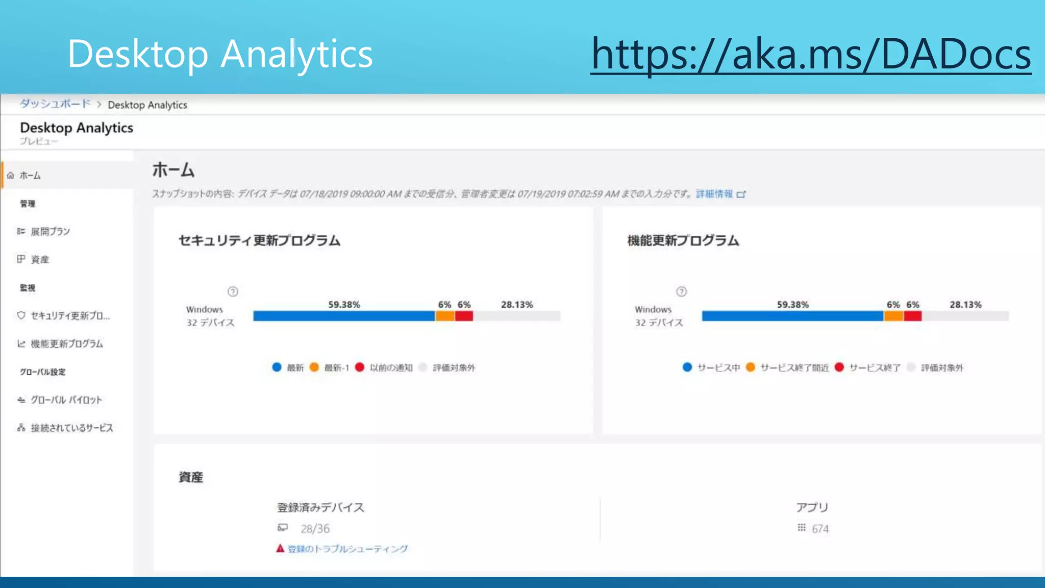 Desktop Analytics https://aka.ms/DADocs
 
