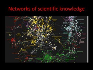 Networks of scientific knowledge
 