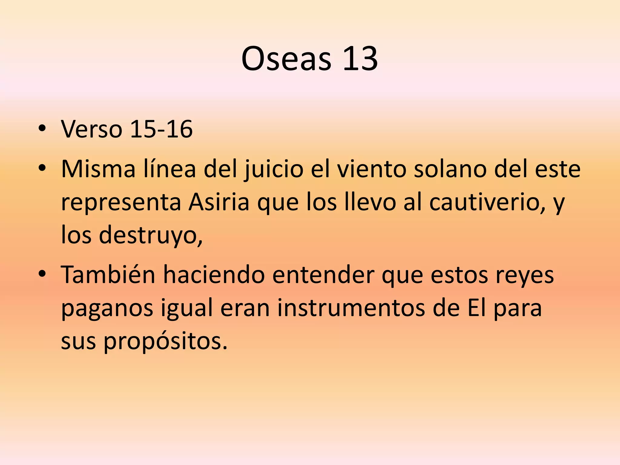 Oseas 13 | PPTX