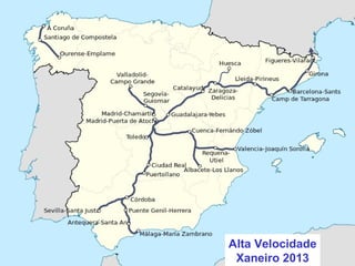 Alta Velocidade
Xaneiro 2013
 