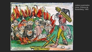 Judeus queimados
vivos, Crônica de
Nuremberg, 1493
 