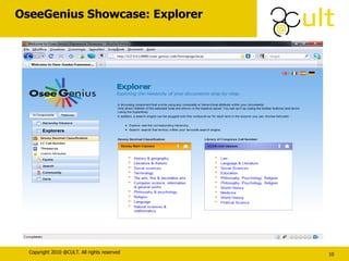 OseeGenius Showcase: Explorer 