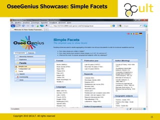 OseeGenius Showcase: Simple Facets 