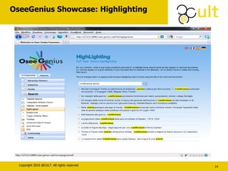 OseeGenius Showcase: Highlighting 