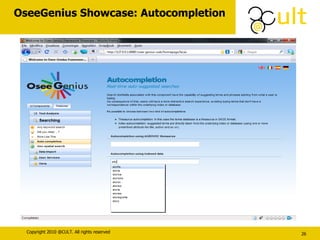 OseeGenius Showcase: Autocompletion 