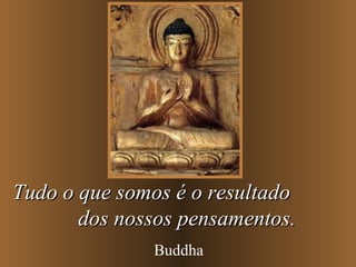 Tudo o que somos é o resultado  dos nossos pensamentos. Buddha 
