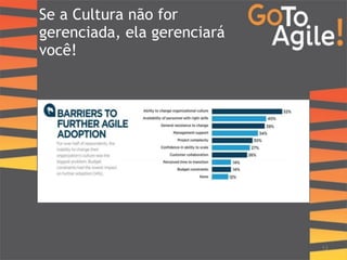 Se a Cultura não for 
gerenciada, ela gerenciará 
você! 
13 
 
