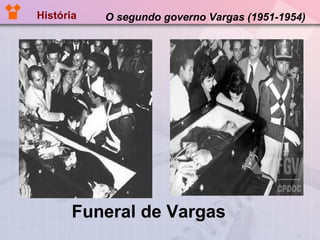 O segundo governo Vargas (1951-1954) História Funeral de Vargas 