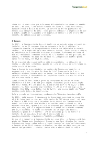 O Senado E Seus Suplentes