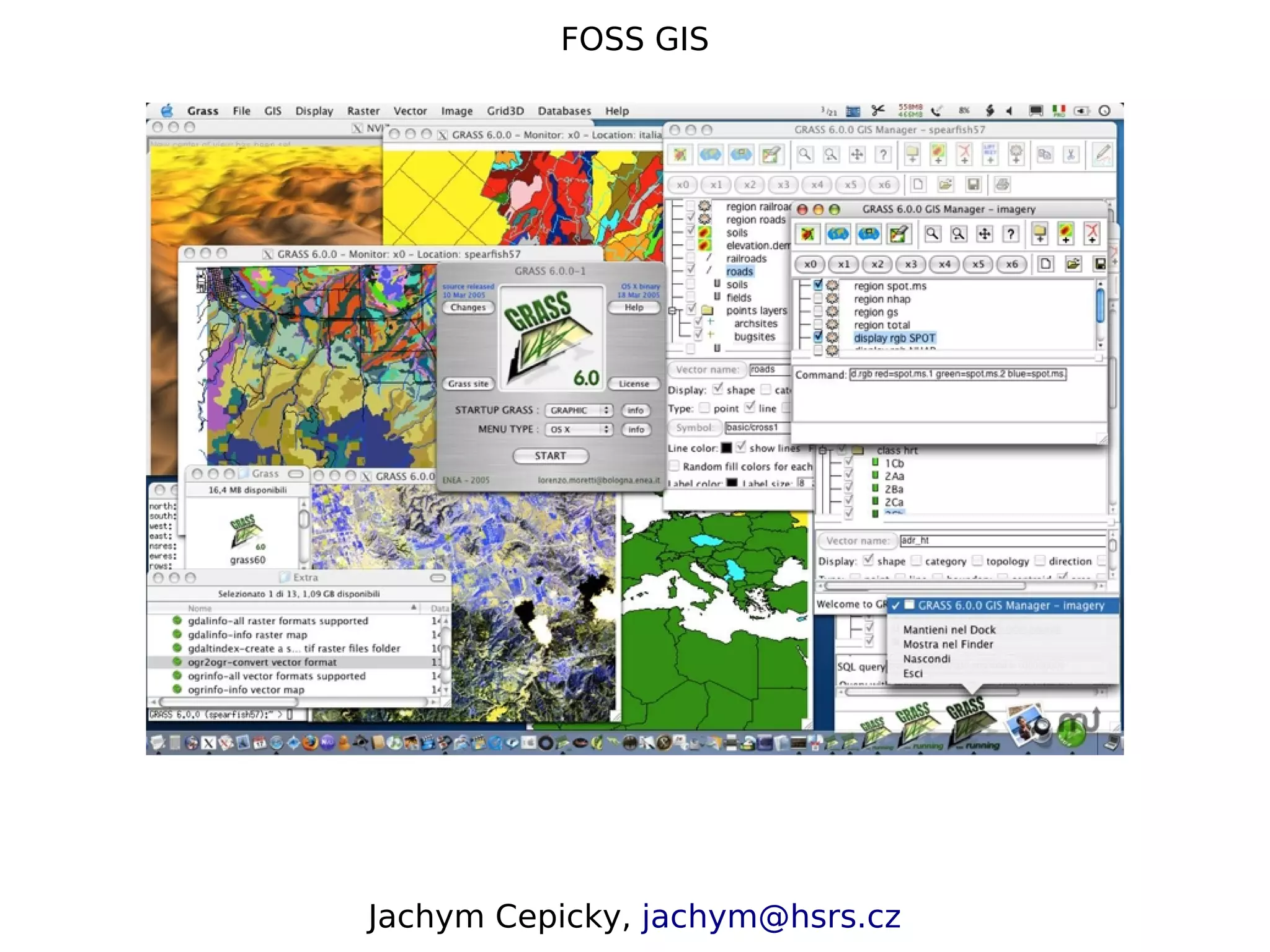 FOSS GIS Jachym Cepicky, jachym@hsrs.cz 