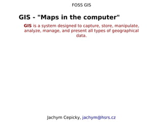 Free and Open Source GIS | PDF