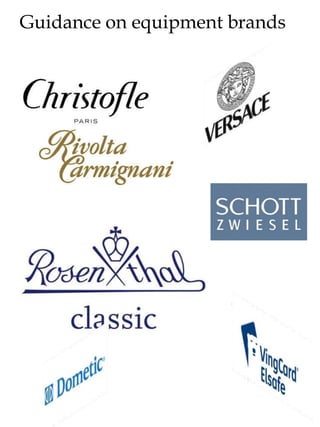 Guidance on equipment brands
 