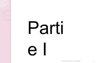 Franck Rencurel 2019-2020 4
Parti
e I
 