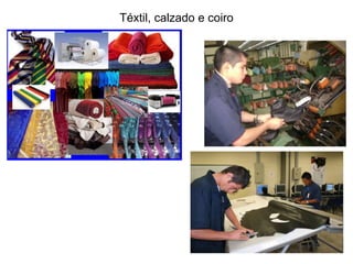 Téxtil, calzado e coiro
 
