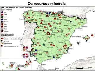 Os recursos minerais
 