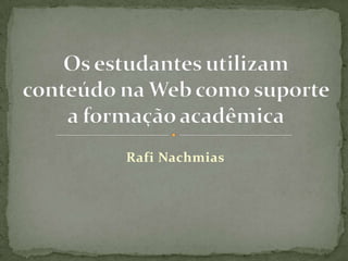 Rafi Nachmias
 