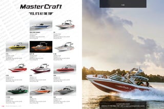 104 w w w . w a k e b r a s i l . c o m
X55
Tamanho: 25,5 pés
Passageiros: 18
Motorização: Ilmor, de 382 a 522 HP
Faixa de Preço: $$$$
PRo Star (esquI)
Tamanho: 20 pés
Passageiros: 7
Motorização: Ilmor, 320 e 430 HP
Faixa de Preço: $$
X2
Tamanho: 20 pés
Passageiros: 11
Motorização: Ilmor, de 320 a 430 HP
Faixa de Preço: $$
X10
Tamanho: 21,3 pés
Passageiros: 14
Motorização: Ilmor, de 320 a 430 HP
Faixa de Preço: $$
NXT 20
Tamanho: 20 pés
Passageiros: 11
Motorização: Ilmor, de 320 HP
Faixa de Preço: $$
X 20
Tamanho: 20 pés
Passageiros: 12
Motorização: Ilmor, de 320 a 430 HP
Faixa de Preço: $$$
X 23
Tamanho: 22,9 pés
Passageiros: 15
Motorização: Ilmor, de 320 a 522 HP
Faixa de Preço: $$$
X25
Tamanho: 21,6
Passageiros: 16
Motorização: Ilmor, de 320 a 522 HP
Faixa de Preço: $$$
X30
Tamanho: 23,4
Passageiros: 16
Motorização: Ilmor, de 320 a 522 HP
Faixa de Preço: $$$
X Star
Tamanho: 24 pés
Passageiros: 13
Motorização: Ilmor, de 382 a 522 HP
Faixa de Preço: $$$$
X46
Tamanho: 24,6
Passageiros: 15
Motorização: Ilmor, de 320 a 522 HP
Faixa de Preço: $$$
www.prowake.com.br
telefones: 11 5506.5860 | 5507.3307 • e-mail: marito@prowake.com.br
“Yes, it’s at the top”
X 23
 