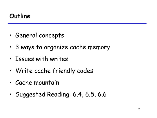 Memory caching | PPT