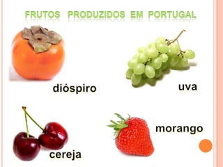 Frutos   PRODUZIDOS  EM  pORTUGALuvadióspiromorangocereja
