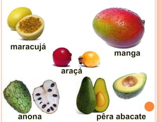 maracujámangaaraçápêra abacateanona