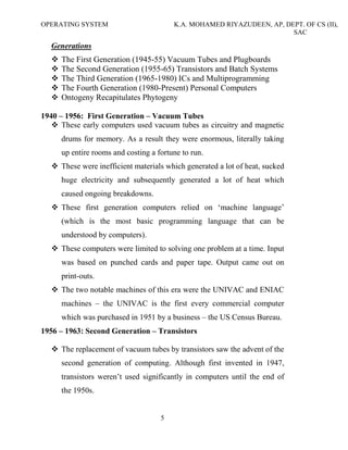 Operating System | PDF