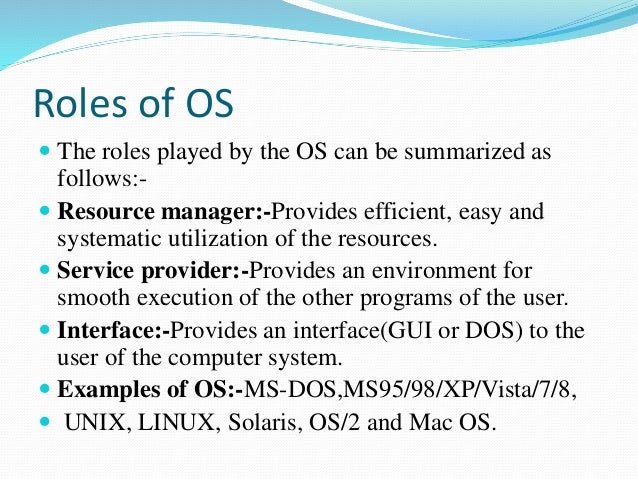Os functions