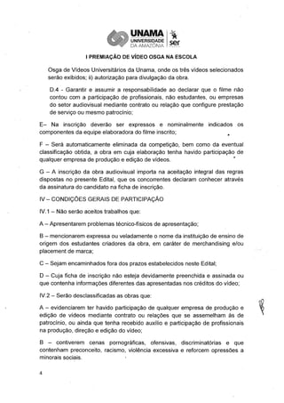 Edital do Osga na escola 2017