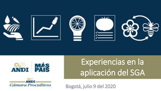 Experiencias en la
aplicación del SGA
Bogotá, julio 9 del 2020
 