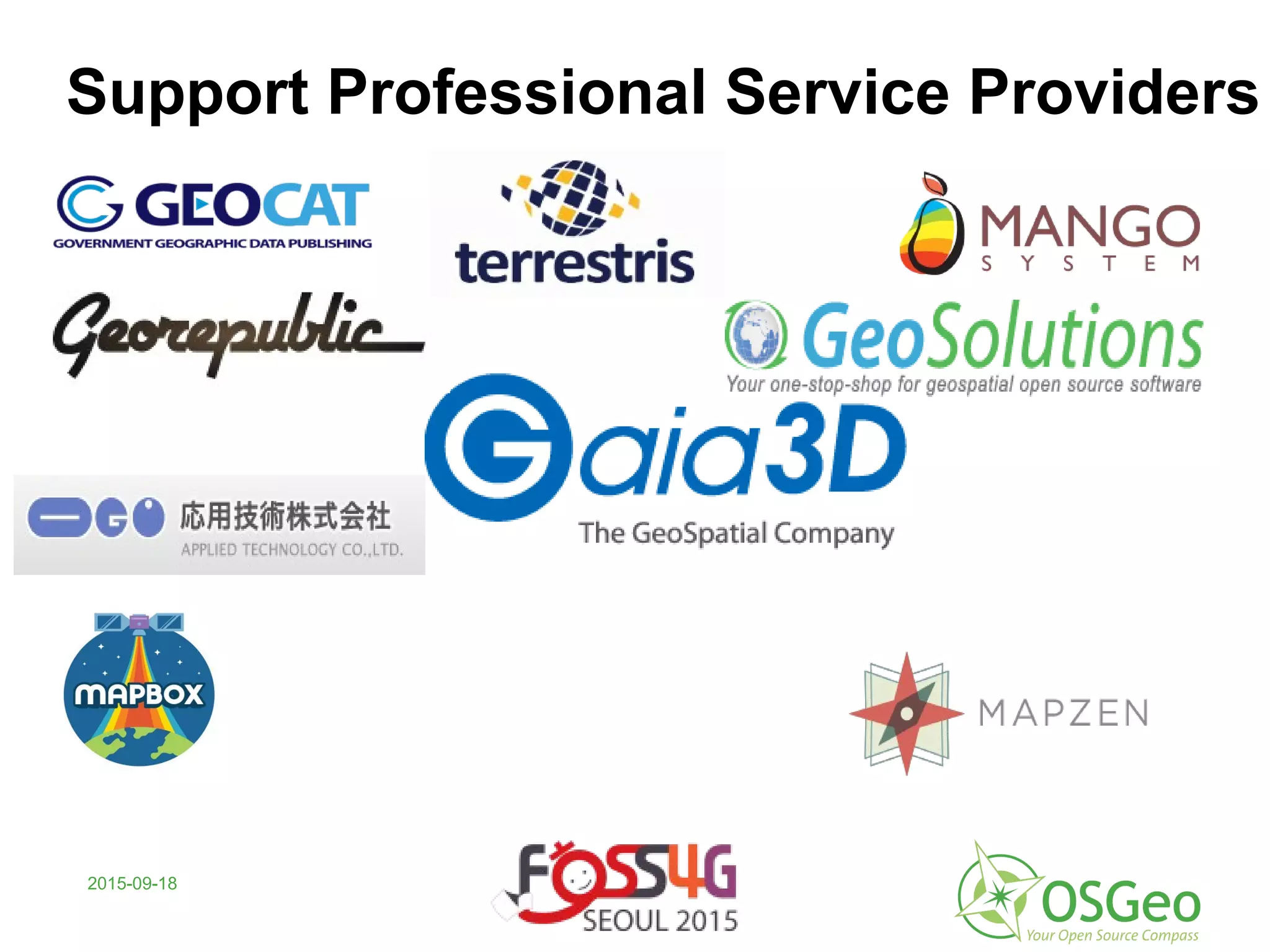 2015-09-18
Support Professional Service Providers
 