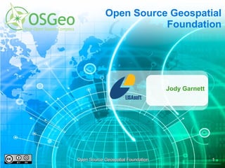 Uma introdução ao Open Geospatial Foundation | PPT