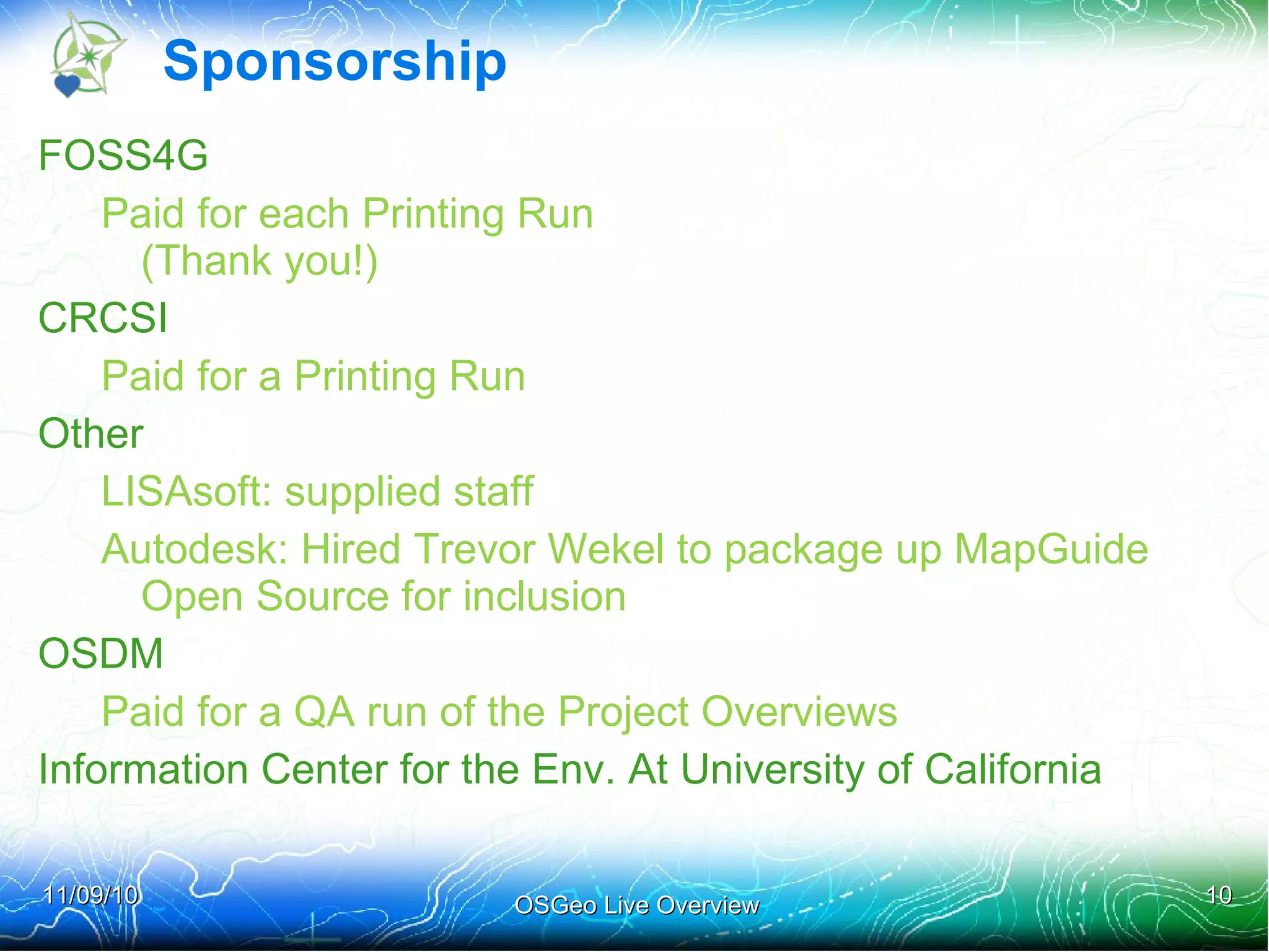 Along with one person from each project 35 volunteers listed! 