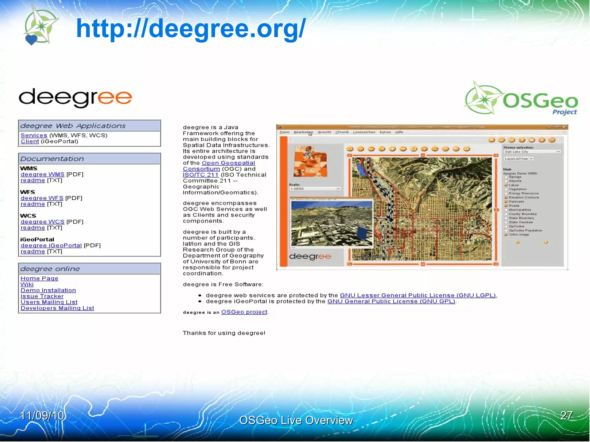 Project Documentation! OGC Standards Documentation! Success FOSS4G provided a printing run 