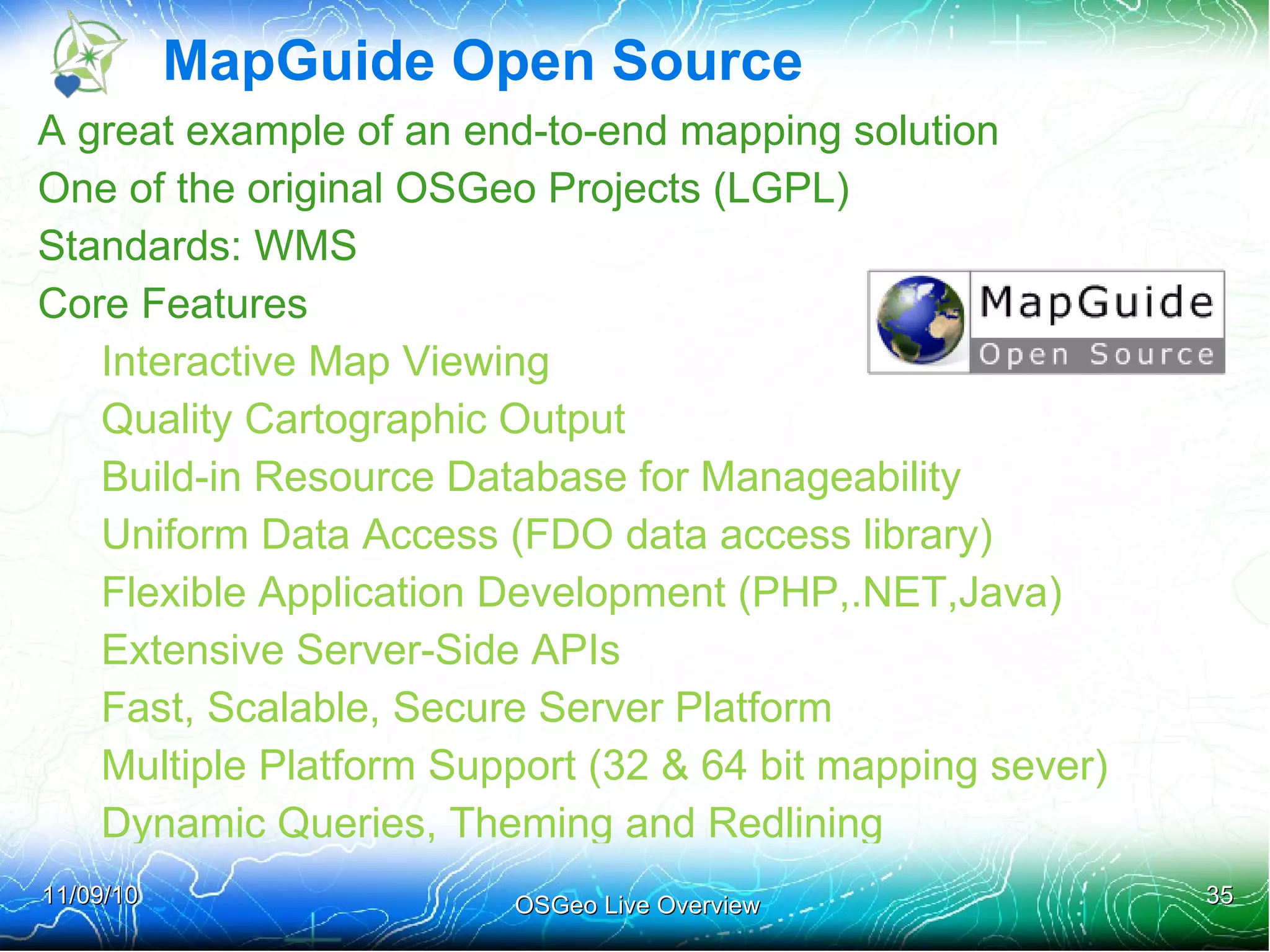 Why is OSGeo Live Successful Today Gap between ... 