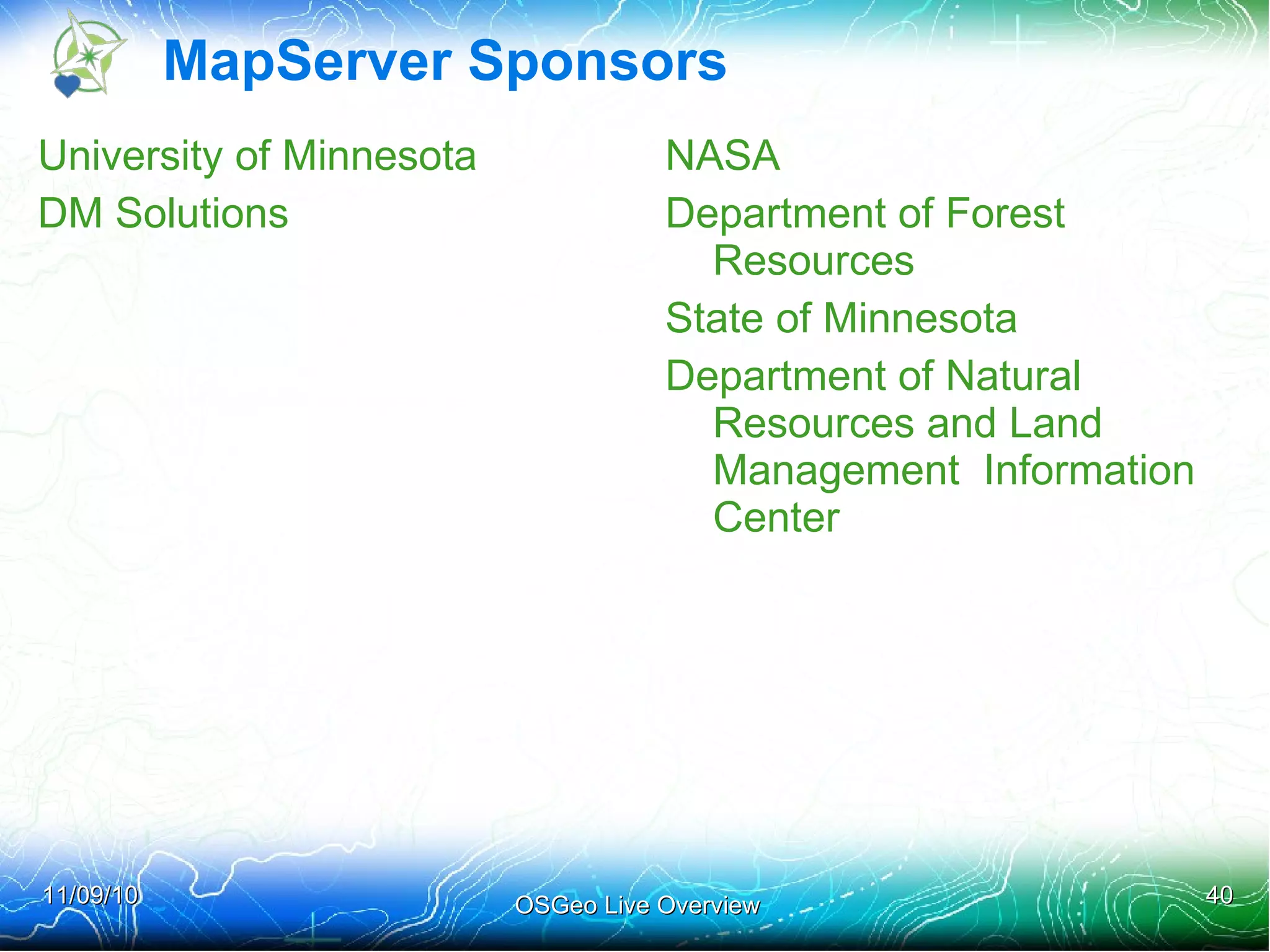 Contact point for conferences and education programs 