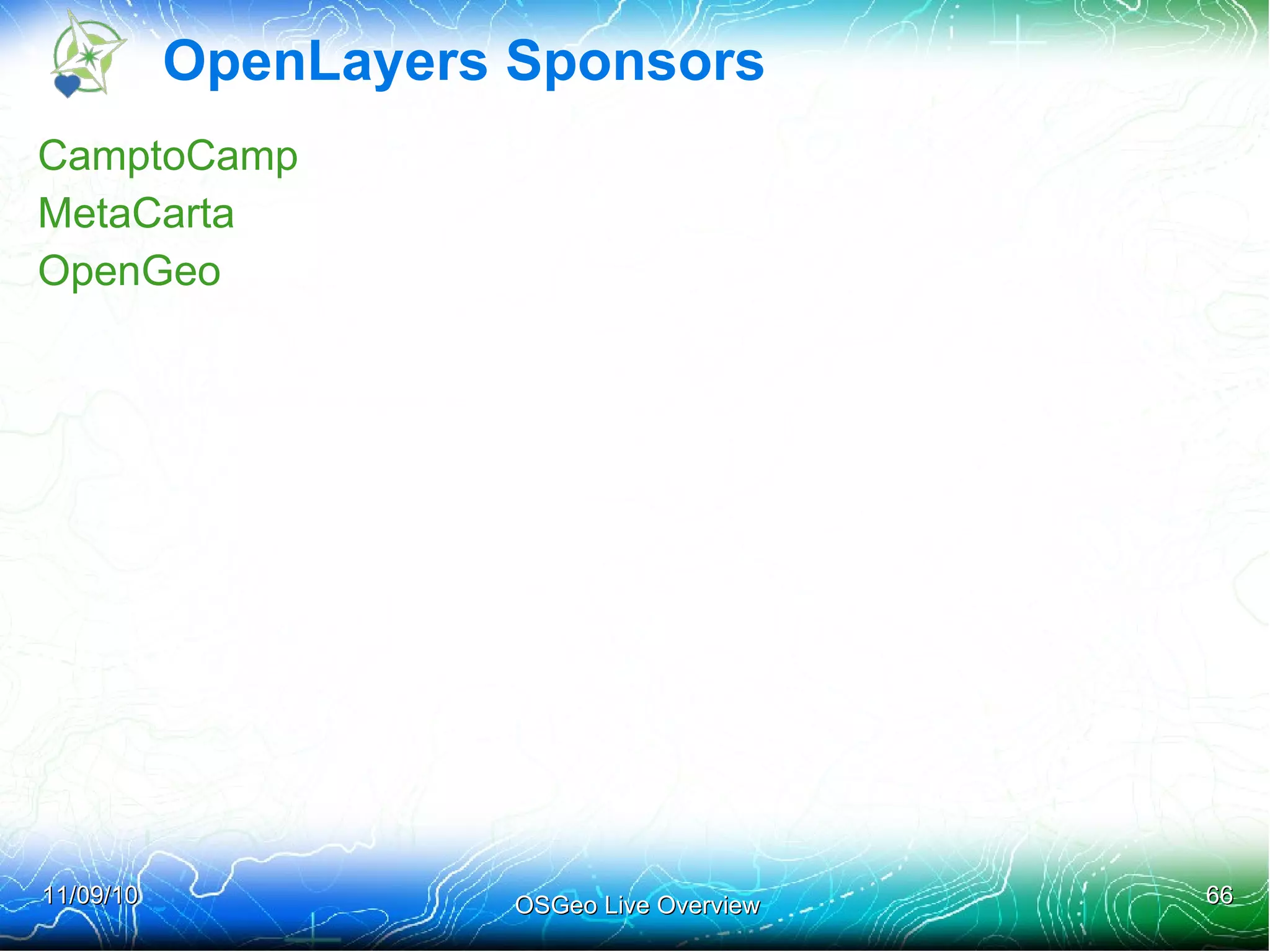 OGC has supplied an intro for the OSGeoLive No clear cut distinction between web services and vertical web mapping solutions This is about interoperability so you get to choose 