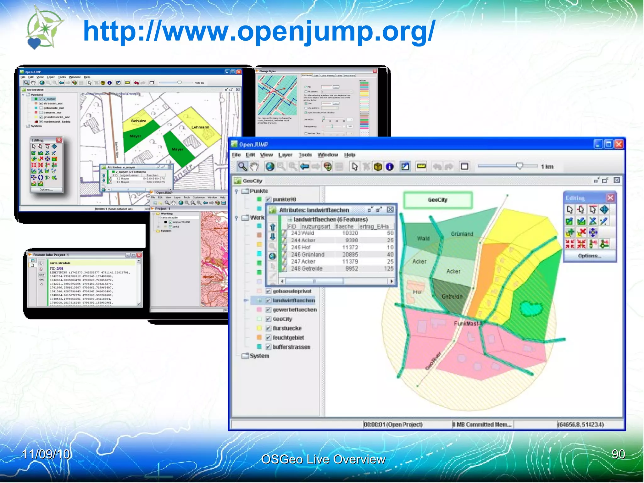 GeoNetwork Open Source Catalogue Service Reference implementation of CAT 2.0.1 Initially development: UN Food and Agriculture 