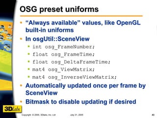 GLSL Shading with OpenSceneGraph | PDF
