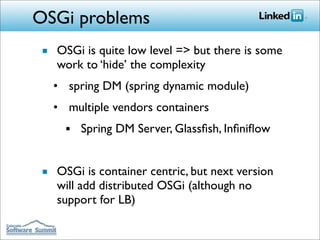 Building LinkedIn's Next Generation  Architecture with OSGi