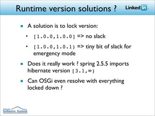 Building LinkedIn's Next Generation  Architecture with OSGi