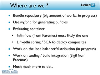 Building LinkedIn's Next Generation  Architecture with OSGi